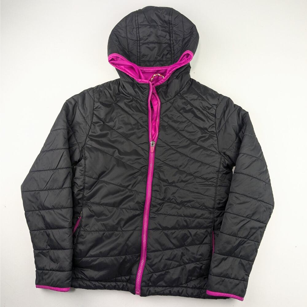 Lands' End Black Puffer Coat